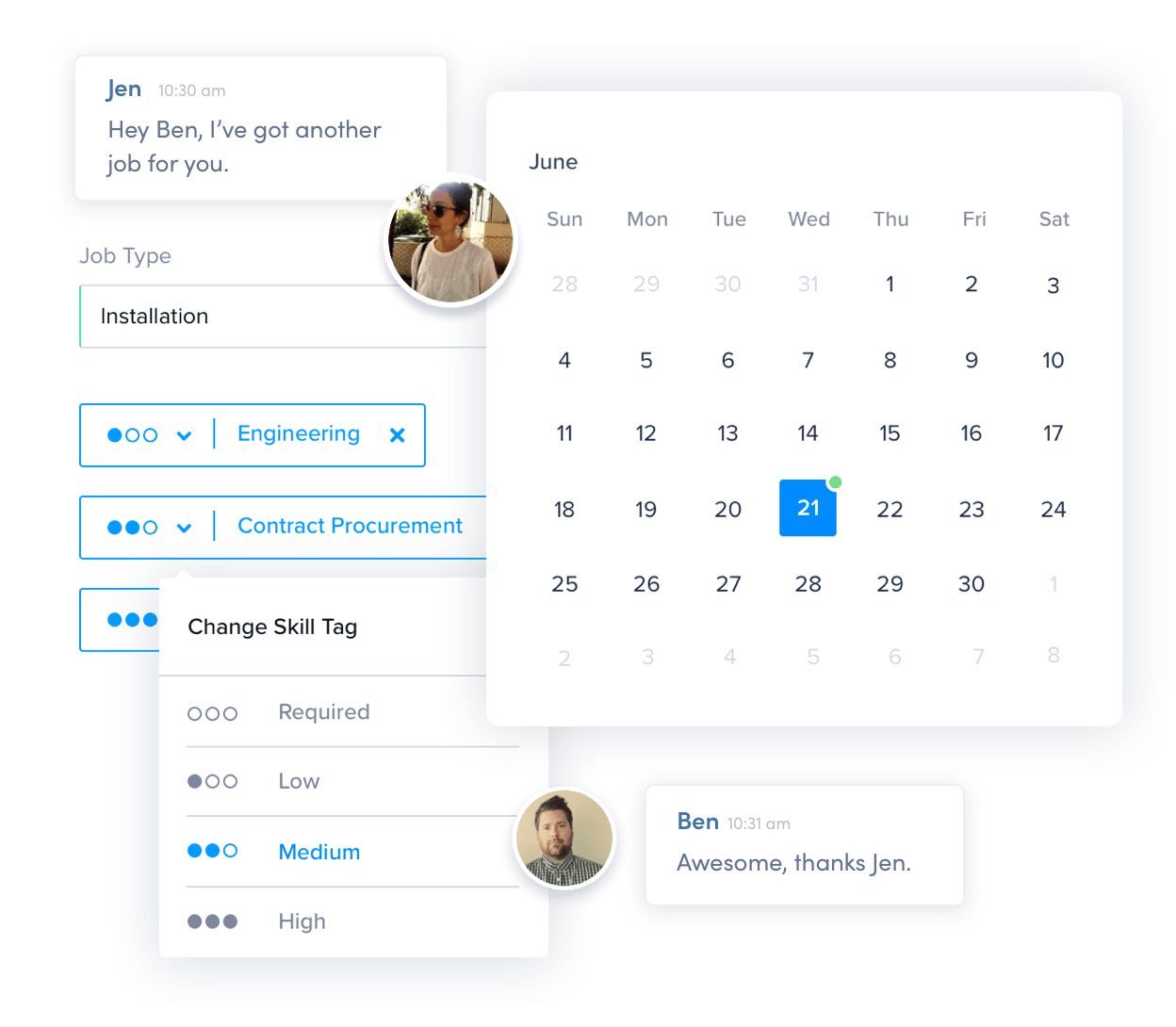 Scheduling User Interface