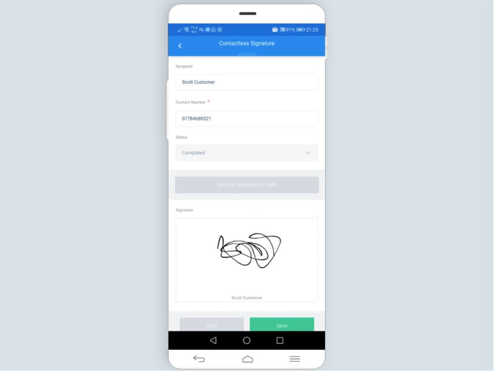Contactless Signature screenshot 1