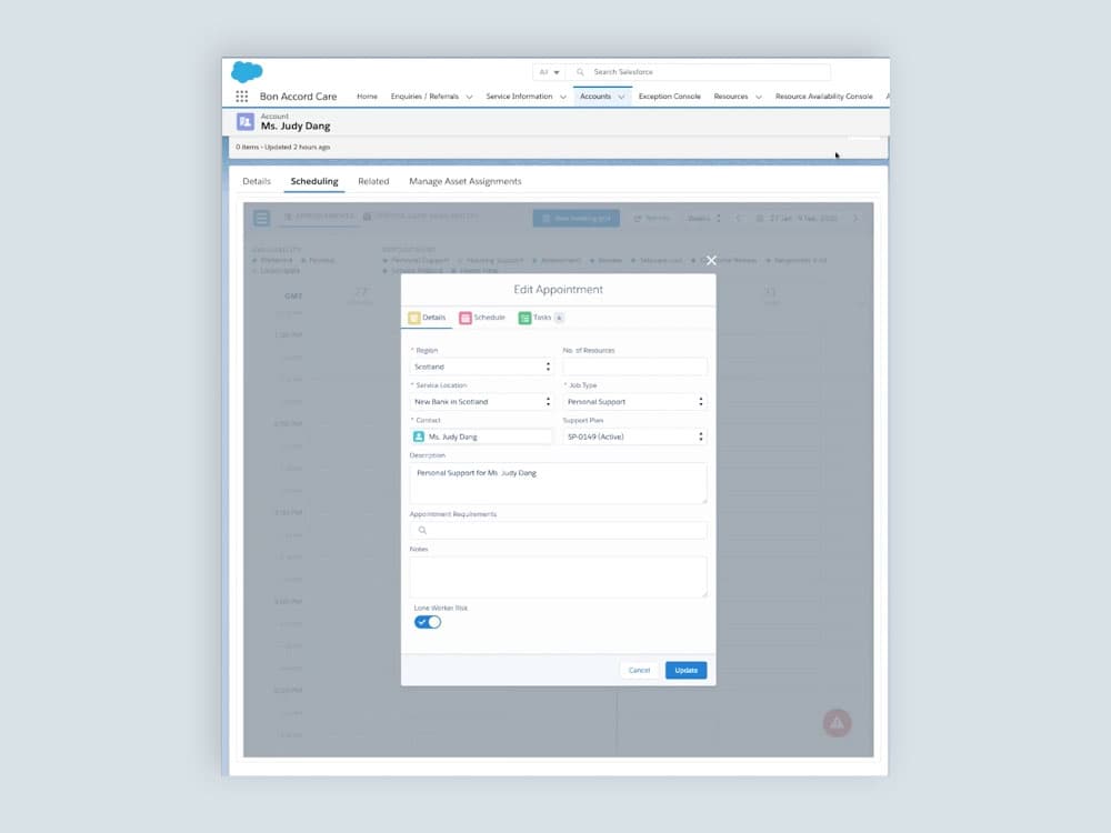 Lone Worker Risk Check-in screenshot 2