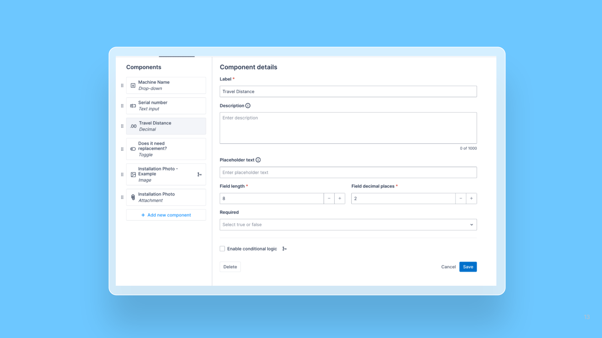 Form Builder – Decimal number component is now available release note