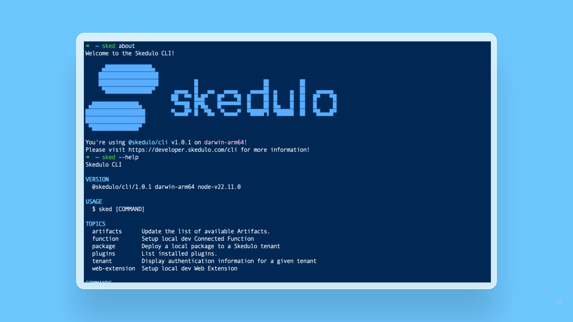 The Skedulo CLI is now Generally Available release note