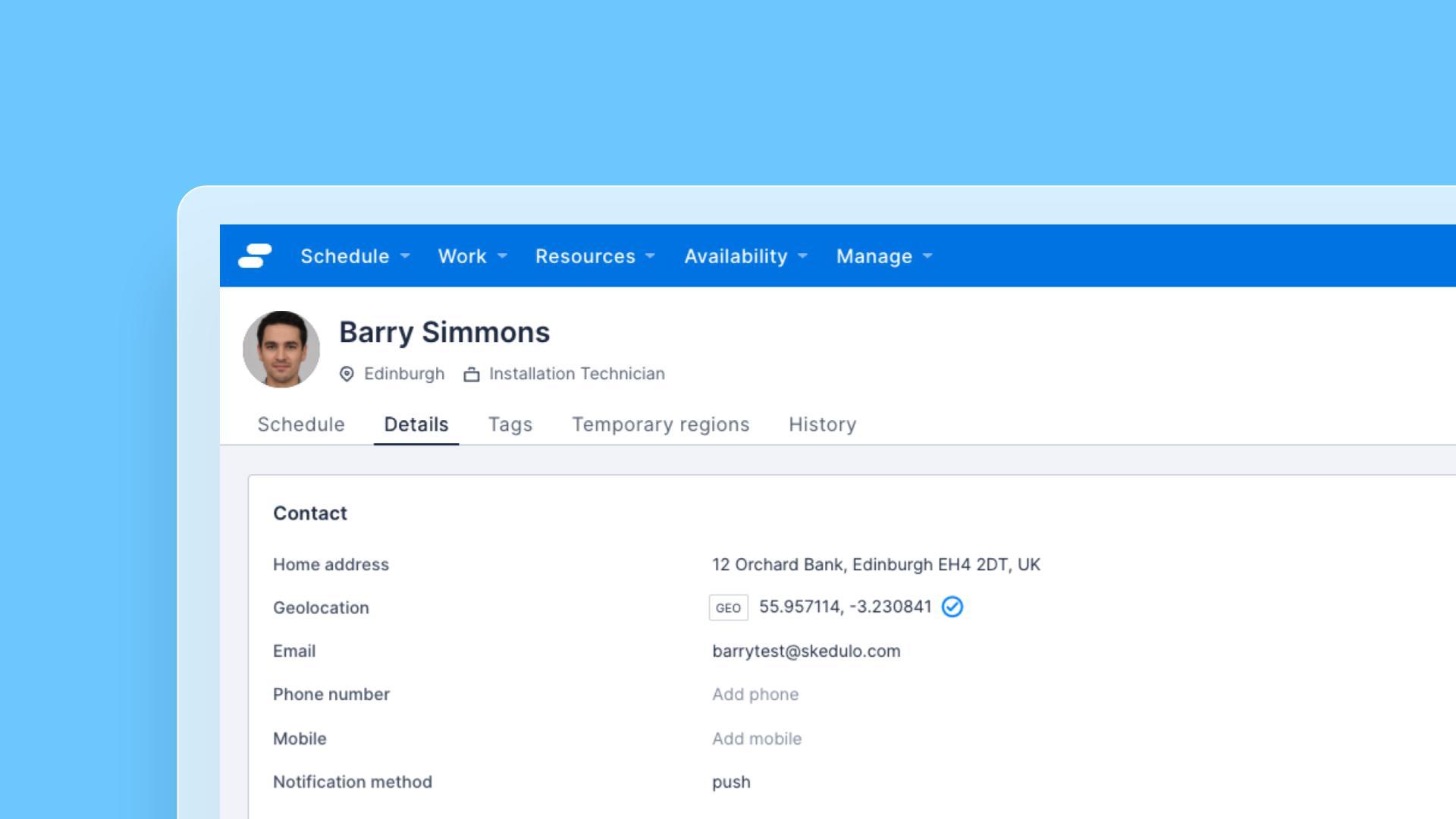Display of geo-coordinates for jobs and resources release note