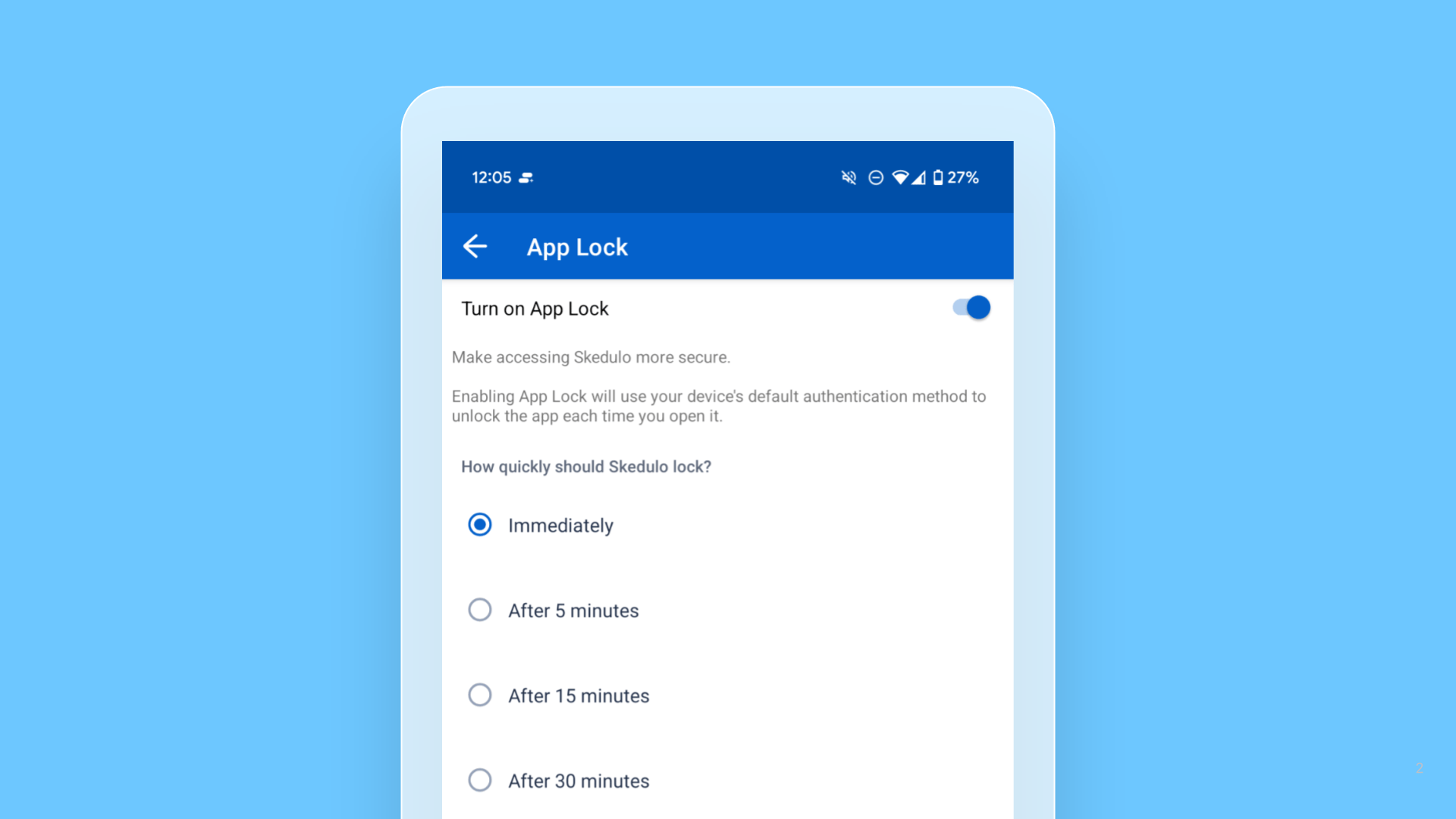 Skedulo Plus – App Lock release note