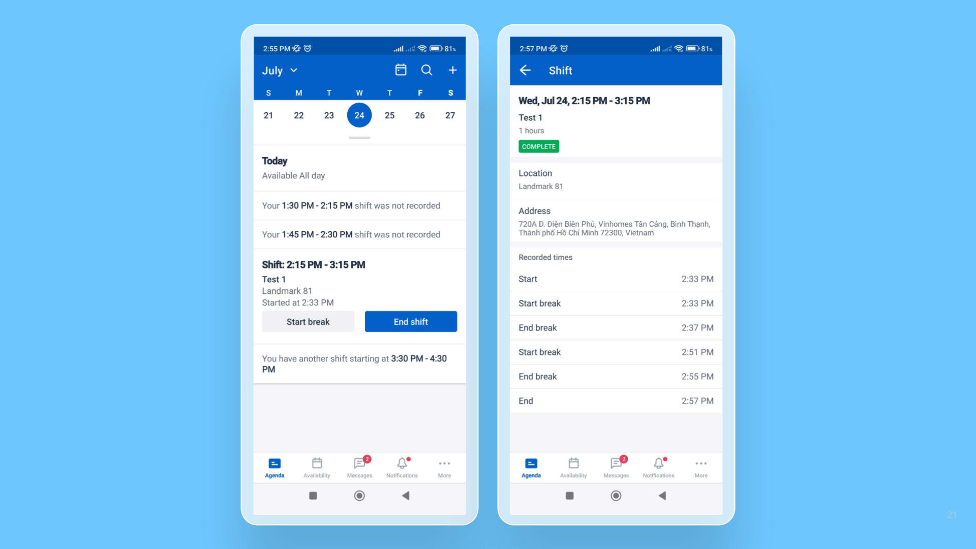 Skedulo Plus – Shift Details and Shift Offers release note