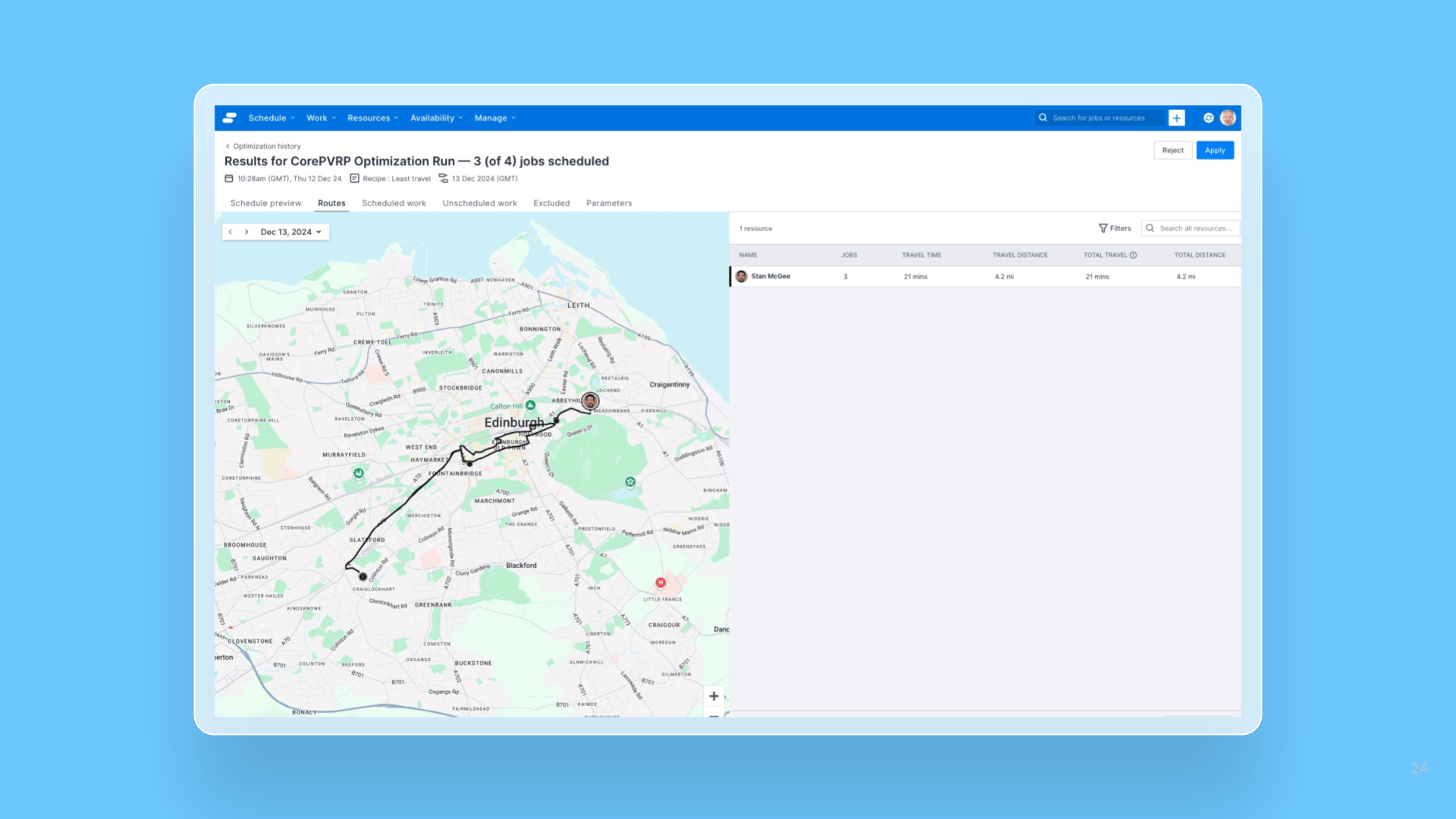 Enhanced travel time handling for temporary addresses release note