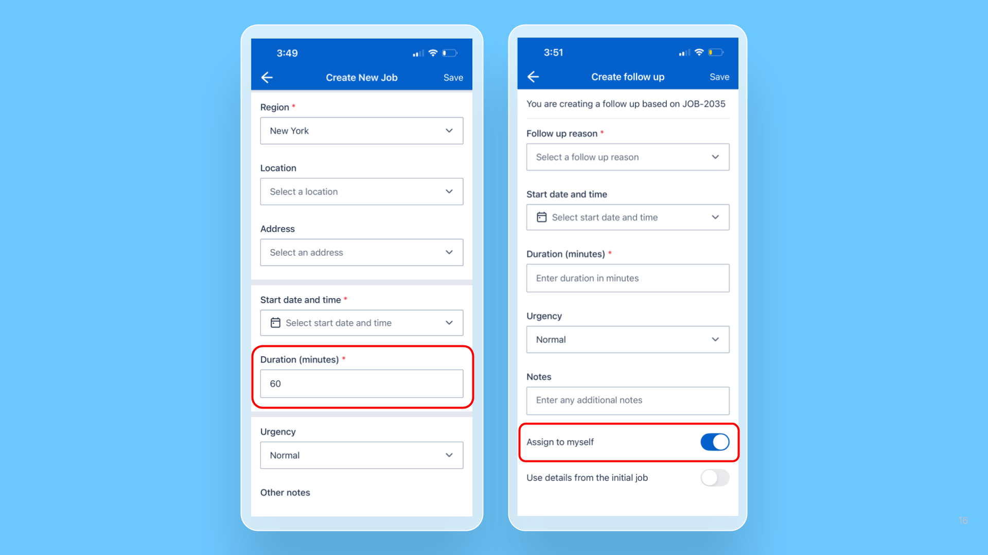 New enhancements for Create New Job and Create Follow Up Job extensions release note