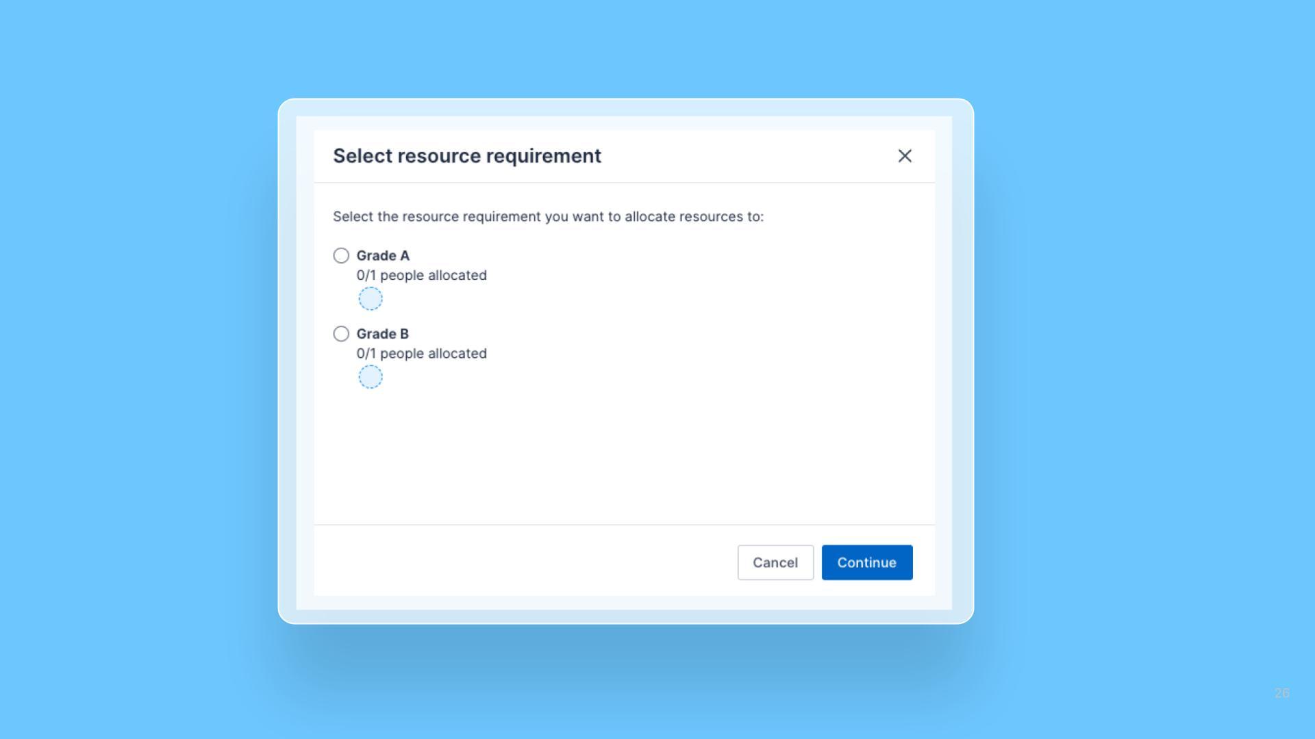 Multiple resource requirements in the Pulse Allocation Experience release note