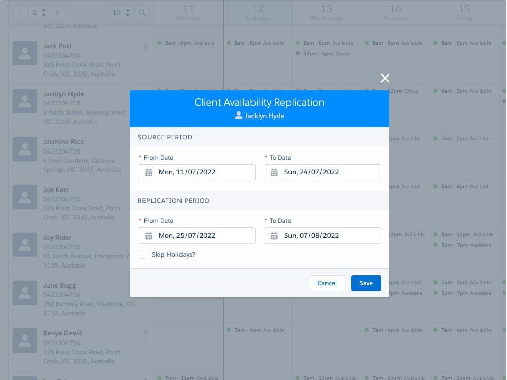 Client Availability Console screenshot 3