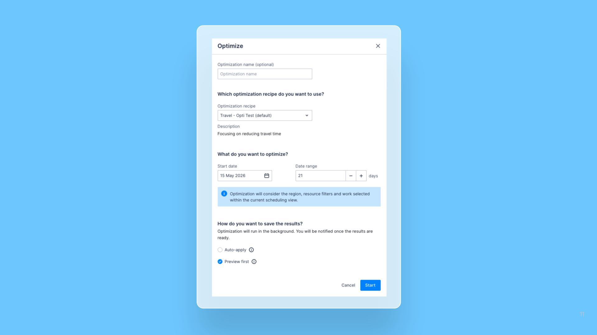 One-off Optimization runs: choose any start date and window length cover image