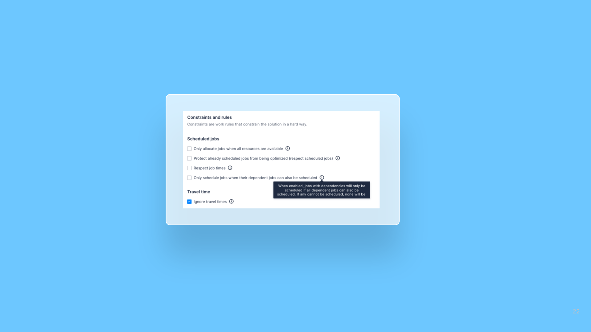 Optimization recipes: all-or-nothing scheduling for Jobs with dependencies cover image